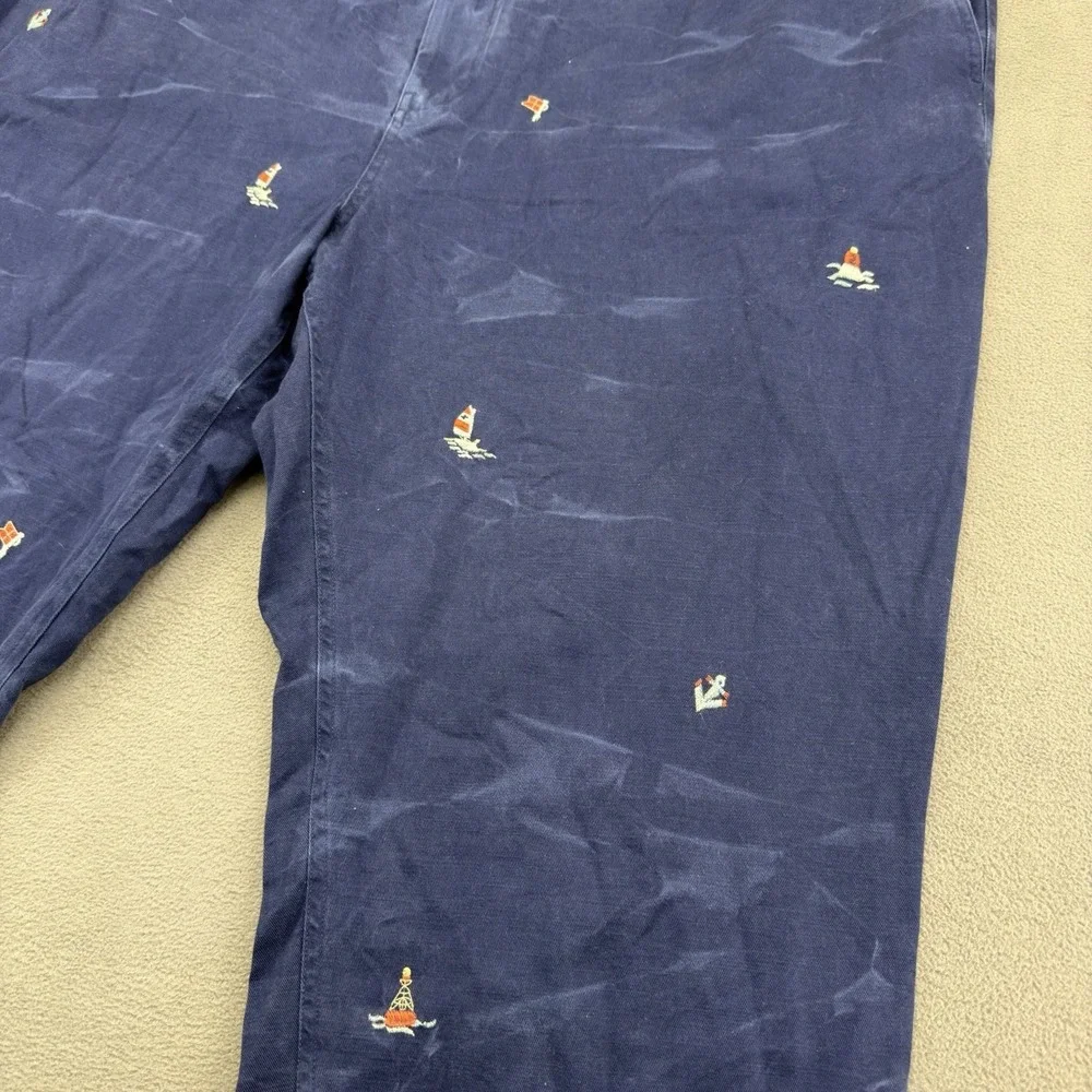 Polo Ralph Lauren Classic Fit Prepster Pants 5XB Elastic Waist Sailboat Nautical